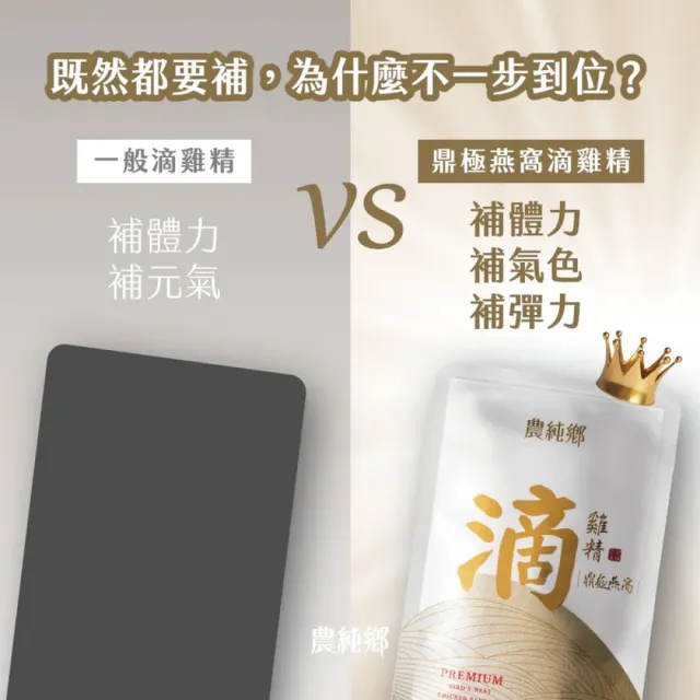 【農純鄉】鼎極燕窩滴雞精精裝禮盒 (常溫10入/盒)內含鼎極官燕盞一片 (中秋節送禮)