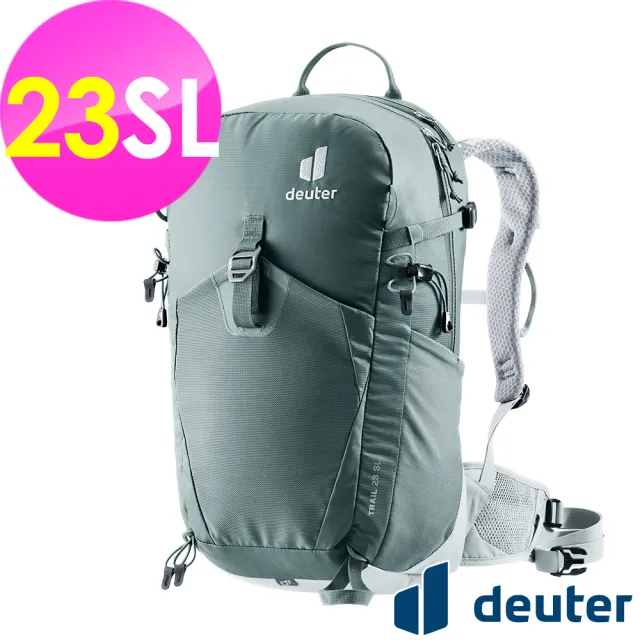 【deuter】TRAIL輕量拔熱透氣背包23SL(3440424灰/日用休閒/運動/旅遊/戶外健行/單車旅行)