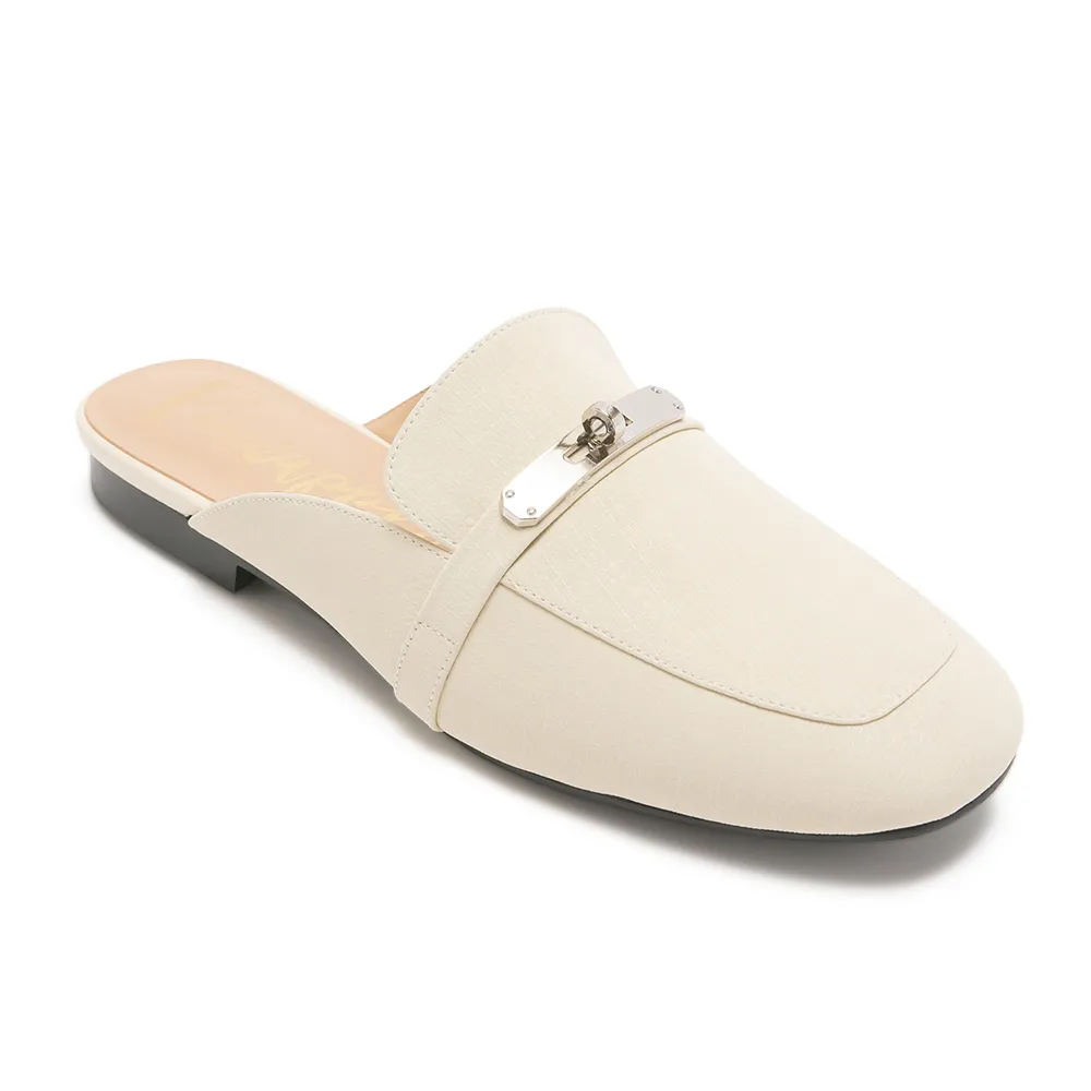【Pineapple Outfitter】極簡質感飾扣穆勒鞋REYNARD(白色)