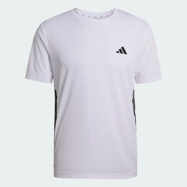 【adidas 愛迪達】短袖上衣 男 訓練 慢跑 亞規 WE BAS 3S T 白 KD0699