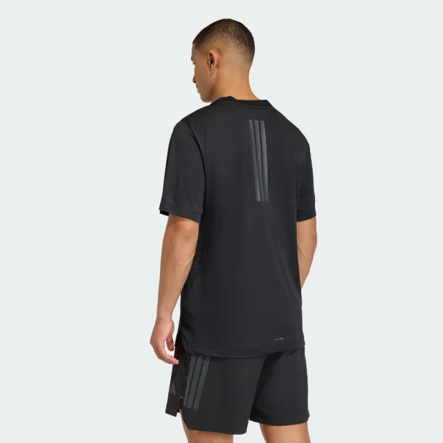 【adidas 愛迪達】短袖上衣 男 訓練 慢跑 吸濕排汗 亞規 D4T PRIMELIFT T 黑 KE9937