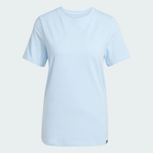 【adidas 愛迪達】短袖上衣 女 W C DDL CAMP T 藍 JX5323