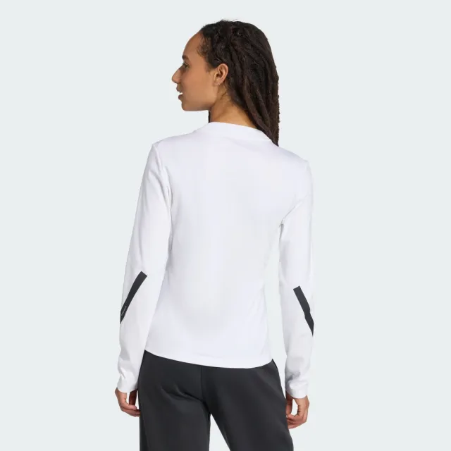 【adidas 愛迪達】長袖上衣 女 亞規 W Z.N.E. LS TEE 白 KE4906