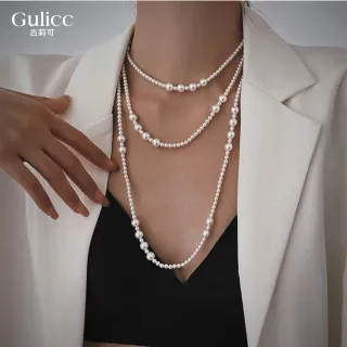 【Gulicc 古莉可】輕奢優雅毛衣鍊 小香風長項鍊(7夕情人節 生日 鎖骨鍊 項鍊 飾品 禮物)