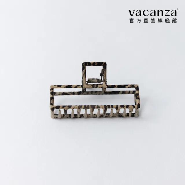 【vacanza】霧面豹紋 沙夾 (髮飾 情人節禮物 生日禮物)