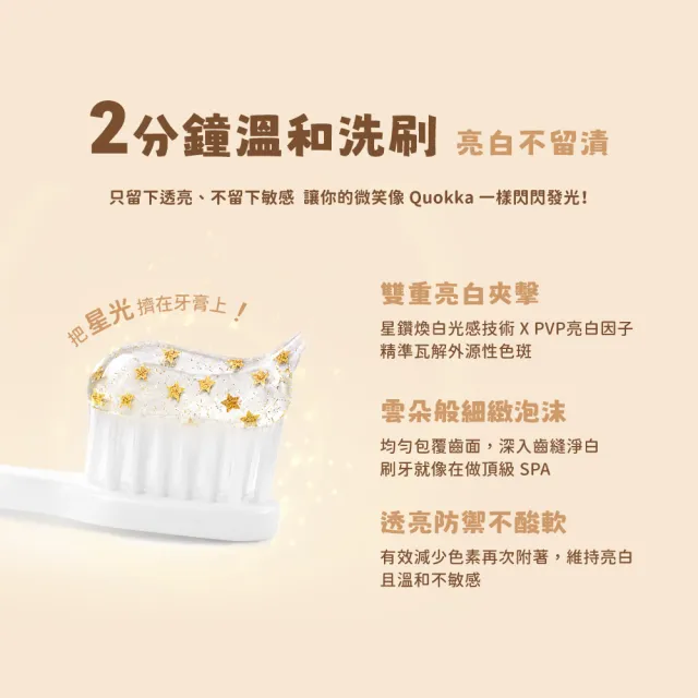 【oh care 歐克威爾】DINOTAENG 呆萌町 星鑽煥白牙膏 葡萄柚綠茶 100g (獨家專利P113成分/美白牙膏)