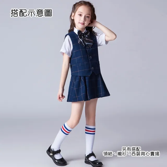 【橘魔法】調節扣 基本款制服百褶褲裙 內有安全褲 兒童 女童 短裙 中童 裙子 格子裙 學院風 校園 表演