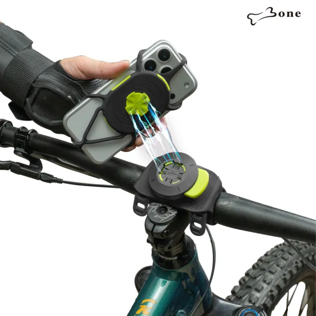【Bone 蹦克】單車手機綁接 3 Pro Max (彈性雙綁帶/單車配件/單車導航/摺疊車/越野車)