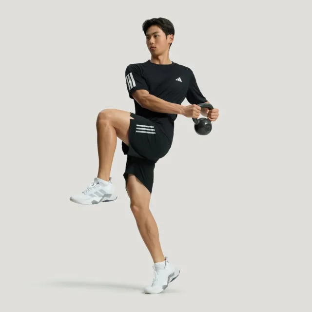 【adidas 愛迪達】運動 休閒 短袖 T恤 男上衣 TR-ES TEE 3S M(KU8726)