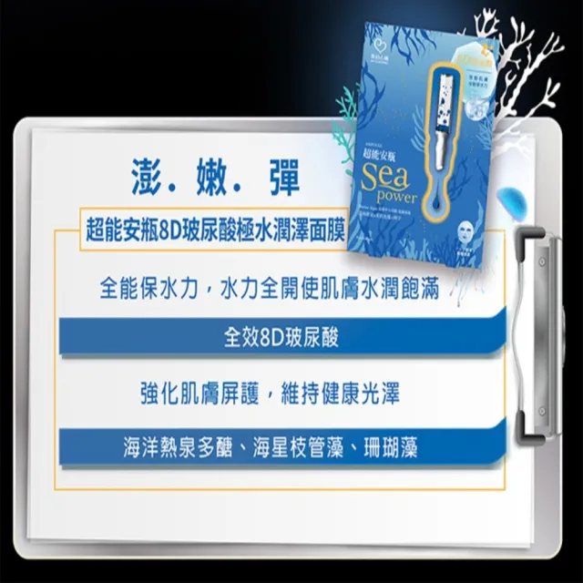 【我的心機】超能8D玻尿酸/特殊植能/科研黑面膜任6盒(保濕/美白/補水/亮白/控油)