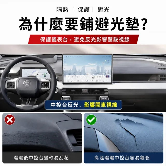 【KT BIKER】全新RAV4 2026 專用避光墊(儀表板遮光墊 開孔 麂皮 皮革避光墊 TOYOTA)
