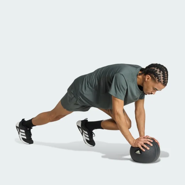 【adidas 愛迪達】短袖上衣 男 訓練 慢跑 亞規 D4T PrimeLift T 灰 KS1147