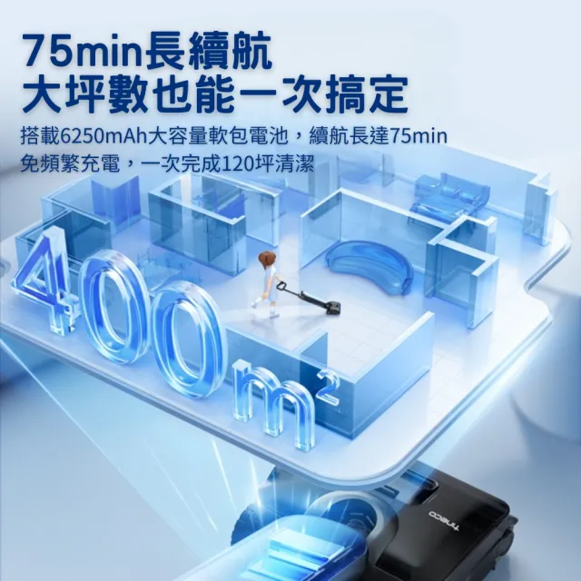 【Tineco 添可】MOMO獨家限定-S9 Artist Pro平躺速烘吸塵洗地機(AI助航/5分鐘速乾/85度熱水洗/電解水除菌)