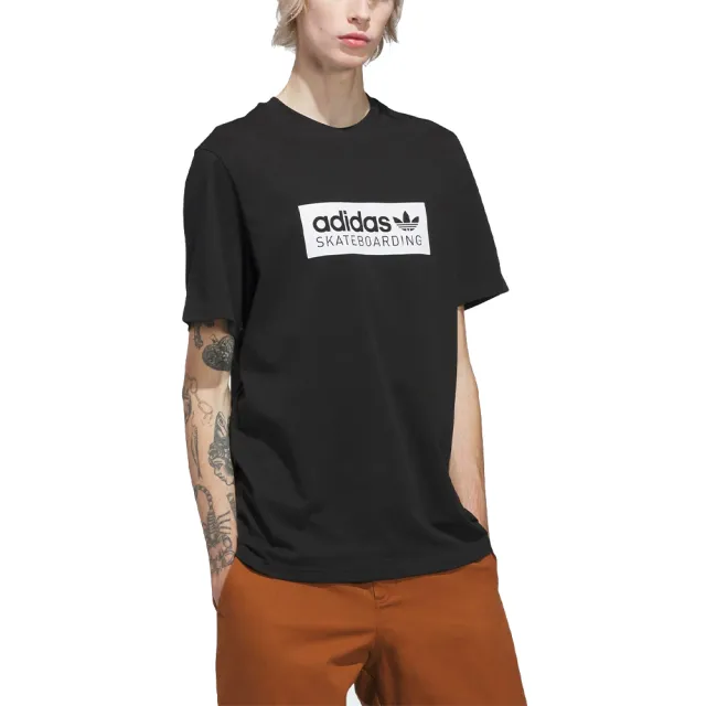 【adidas 愛迪達】圓領短袖T恤  SKT LOGO TEE 男女 - KC3270