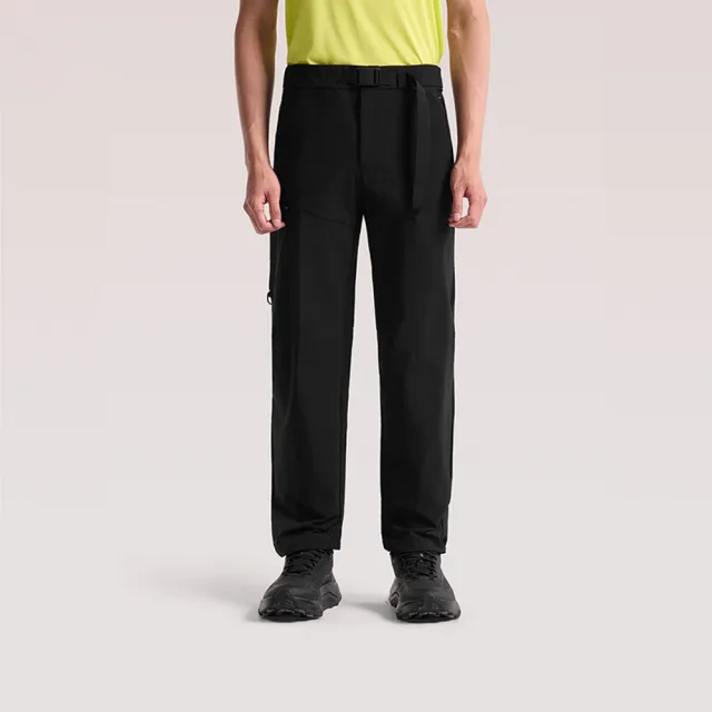 【The North Face】北面男款黑色FLASHDRY速乾3D大口袋休閒長褲|8JN04H0