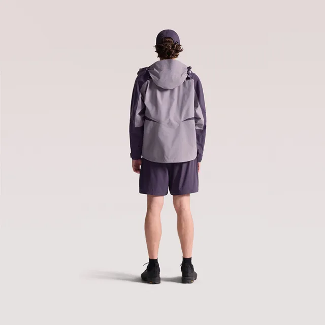 【The North Face】北面男款灰色DRYVENT防水可拆式連帽衝鋒衣|8F19JZU 外套