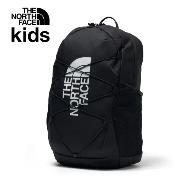 【The North Face】北面兒童黑色DWR防潑水大容量休閒後背包｜52VYJK3