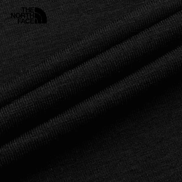 【The North Face】北面男款黑色吸濕排汗POLO衫短袖｜8EY5JK3(排汗衫)