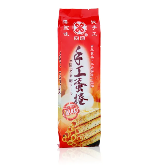 【美雅宜蘭餅】手工蛋捲-原味(2盒/組)
