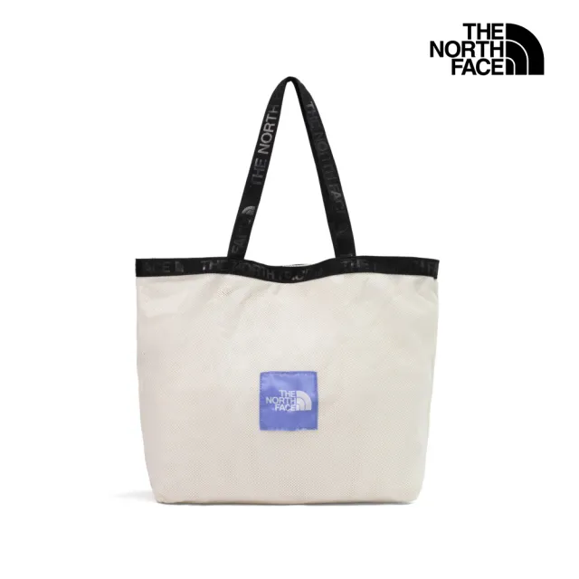 【The North Face】北面男女款米白色可打包收納托特包|8HNUQLI 斜背包