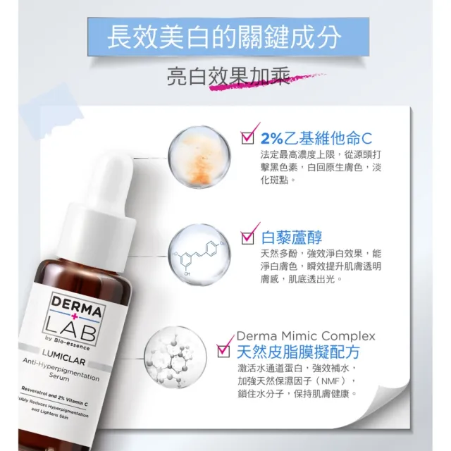 【DermaLab 德美醫研】美白C光透淡斑精華25g