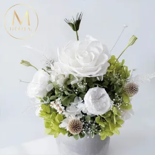 【Floral M】夏洛特花園永生花禮(乾燥花/永生花/情人節花禮/告白禮物/生日禮物/開幕花禮/居家擺飾)