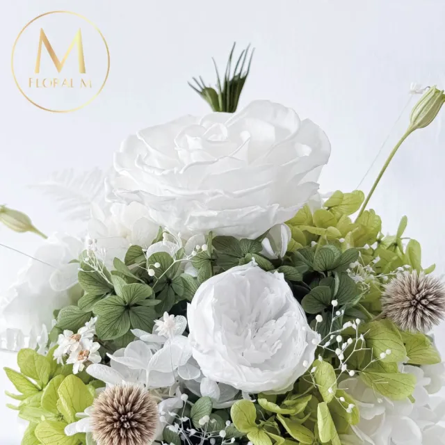 【Floral M】夏洛特花園永生花禮(乾燥花/永生花/情人節花禮/告白禮物/生日禮物/開幕花禮/居家擺飾)