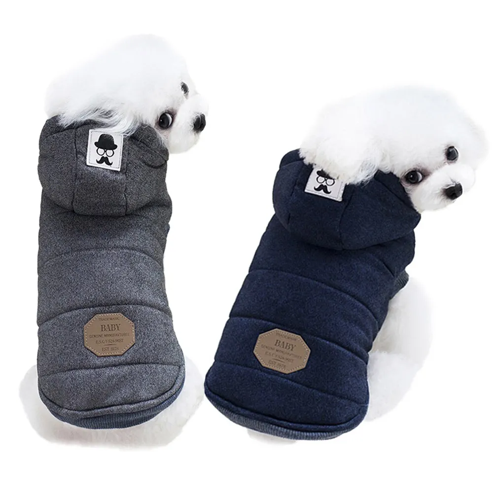 【QIDINA】2入-寵物鋪棉保暖法蘭羊羔絨連帽衣(貓衣服 狗狗衣服 寵物衣服 貓咪衣服 寵物用品)