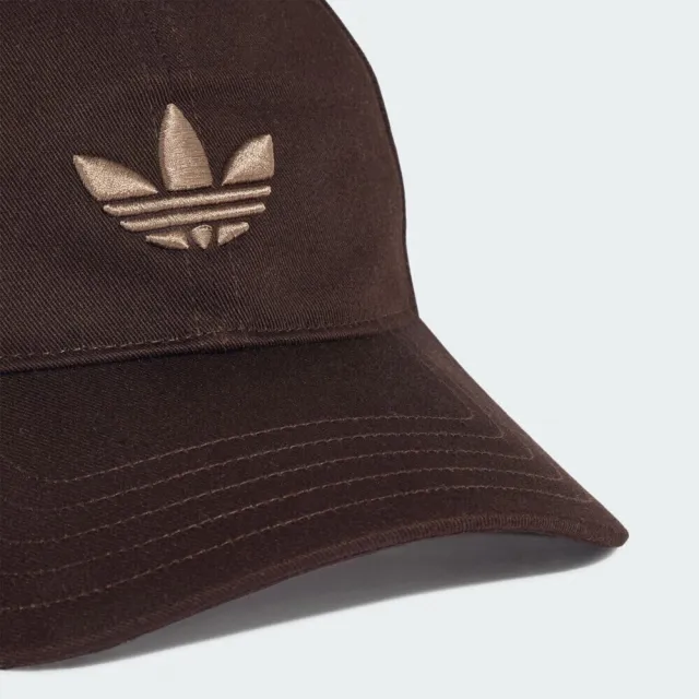 【adidas 愛迪達】Baseball Cap Ac 帽 運動帽 老帽 咖啡棕 戶外遮陽 休閒運動(KR1660)