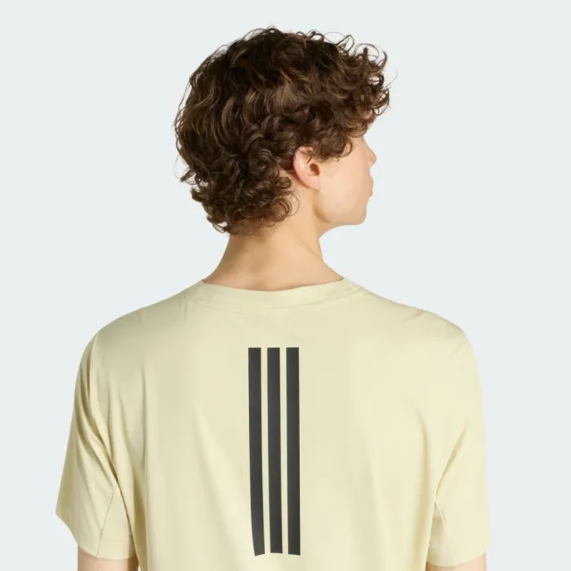 【adidas 愛迪達】短袖上衣 男 訓練 慢跑 亞規 D4T PrimeLift T 黃 KS1146