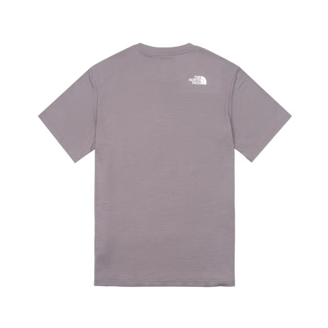 【The North Face】北面男款灰色LIGHTRANGE速乾防曬短袖T恤｜83TOG7O
