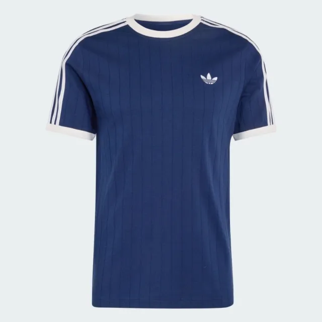 【adidas 愛迪達】3s Tee Str 男 T恤 運動上衣 休閒短袖 深藍 亞版 經典運動款(KS7448)