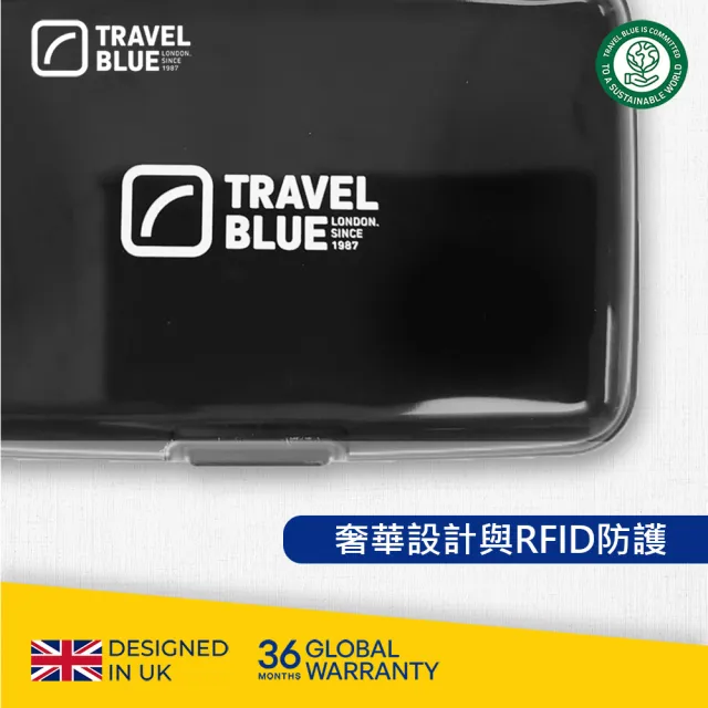 【Travel Blue 藍旅】雙11 RFID防盜卡盒_TB703(黑/銀兩色可選)