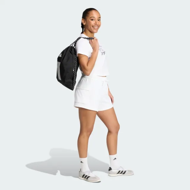 【adidas 愛迪達】短袖上衣 女 短版 亞規 ANIMAL POP T 2 白 KT2775(S3426)