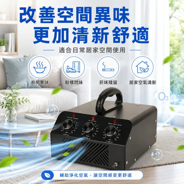 YOKA 優家廚電 多功能臭氧淨化器 空氣淨化 蔬果清洗 110V 手提式設計 20g 居家適用