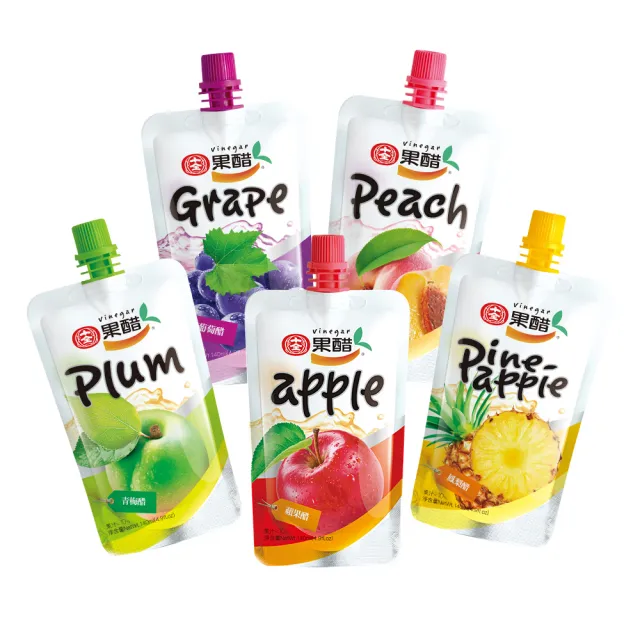 【十全】即飲果醋飲料-青梅/蘋果/葡萄/蜜桃/鳳梨140mlX24入/箱