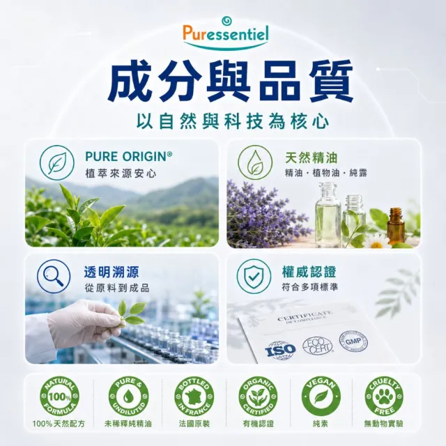 【Puressentiel 璞萃】E°11 蚊蟲叮咬 精油滾珠瓶 5ml(Ecocert有機認證)