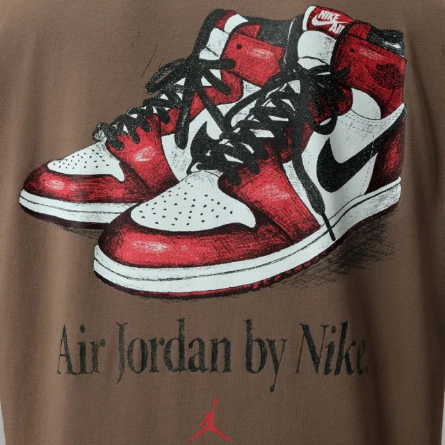 【NIKE 耐吉】短袖上衣 男 T恤 喬丹 AS M J BRK GX SNKR 85 SS CRW 棕 IX1577-274