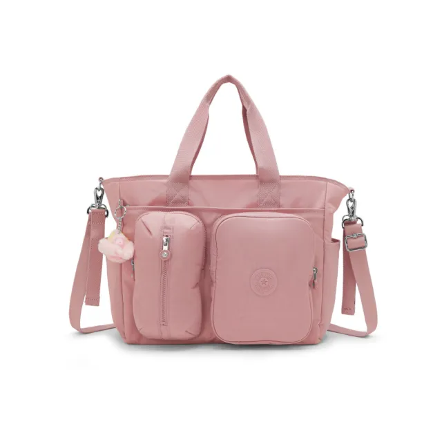 【KIPLING】淺霧粉多袋收納兩用母嬰托特包-BABYGEAR 女包
