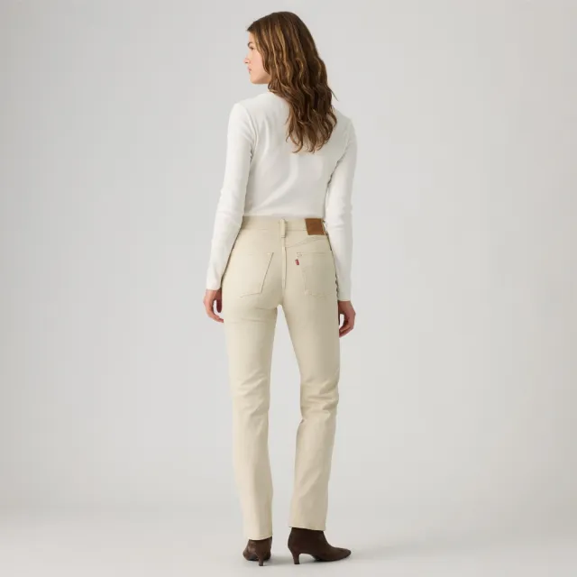 【LEVIS】Ribcage 高腰修身直筒牛仔褲 / 微彈性 女生牛仔褲 人氣新品 0081W-0004