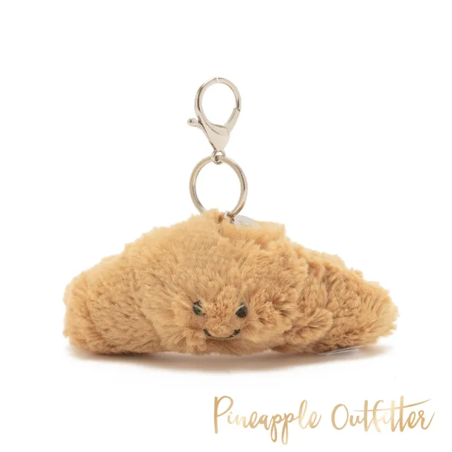 【Pineapple Outfitter】法式烘焙可頌絨毛包包吊飾(咖色)