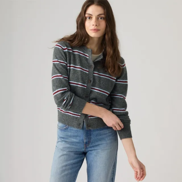【LEVIS】Claire 長袖羊毛混紡開襟衫 / 外套 女生上衣 熱賣單品 008SF-0004