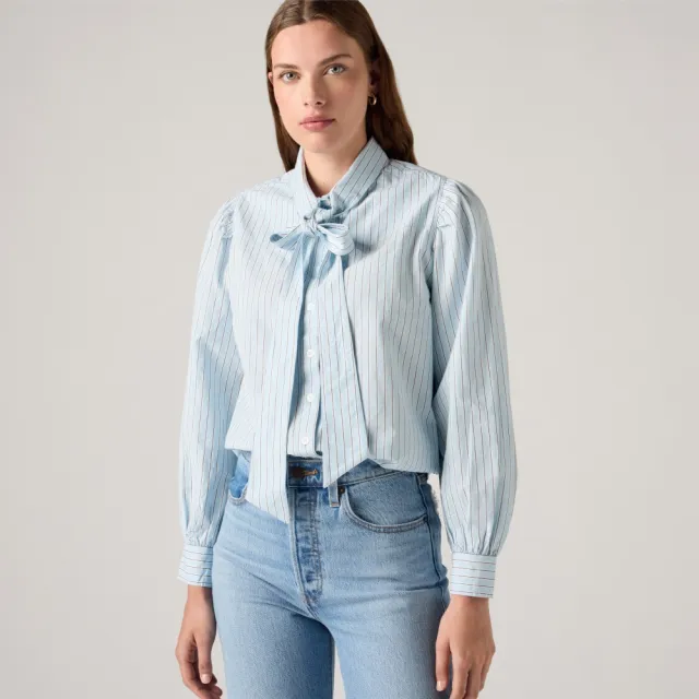 【LEVIS】Judice 西部領結襯衫 女生上衣 人氣新品 007XN-0002