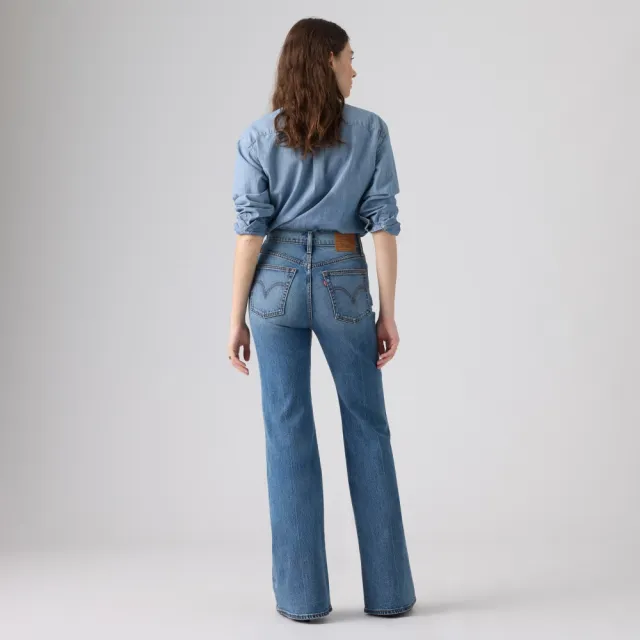 【LEVIS】Ribcage 高腰喇叭牛仔褲 / 微彈性 女生牛仔褲 人氣新品 0083R-0010