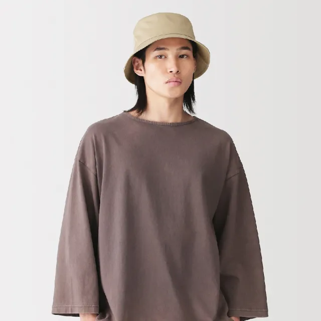 【MUJI 無印良品】棉斜紋織漁夫帽(黑色/米色/暗藍/深摩卡棕)