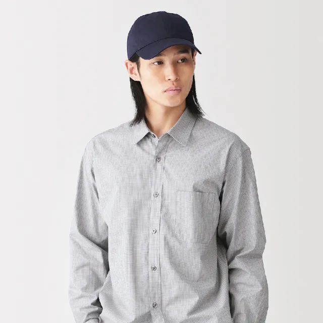 【MUJI 無印良品】棉斜紋織棒球帽55-59cm (黑色/米色/暗藍/深摩卡棕)