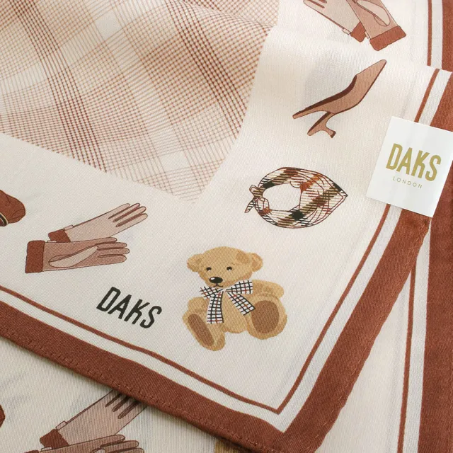 【DAKS】馬年限定款/多款英倫時尚格紋純綿帕領巾(多款均一價)