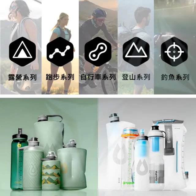 【HydraPak】SKYFLASK SPEED 500ml 軟式運動水壺(自行車補水/減輕重量/好收納/快速注水)