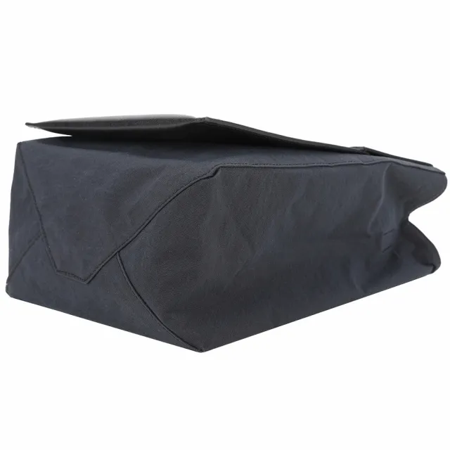 【Acne Studios】Papery 牛皮拼接尼龍肩背托特包(黑色 北歐 小眾精品)