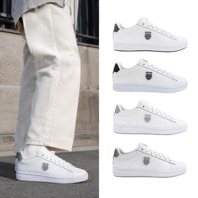 【K-SWISS】經典盾牌休閒鞋 小白鞋 COURT SHIELD II  真皮板鞋 男鞋女鞋 多色(04412/94412)